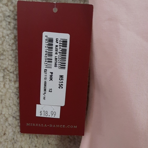 Mirella Cap Sleeve Leotard M515C - Picture 6 of 7